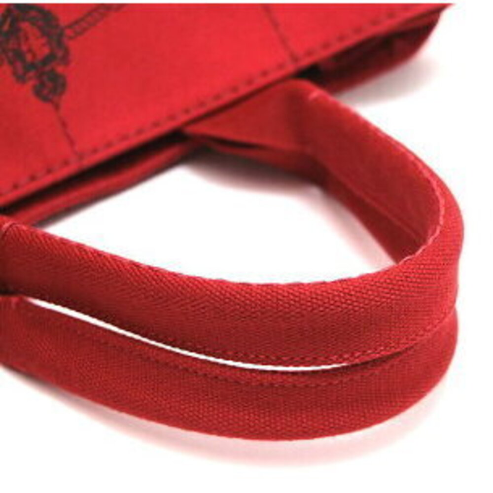 Prada Red Canapa Canvas Bag Tote - Picture 6 of 6